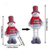 Christmas Telescopic Doll Cute Reindeer Plush Santa Hat Figurine Window Display Decoration Xmas Holiday Party Ornament