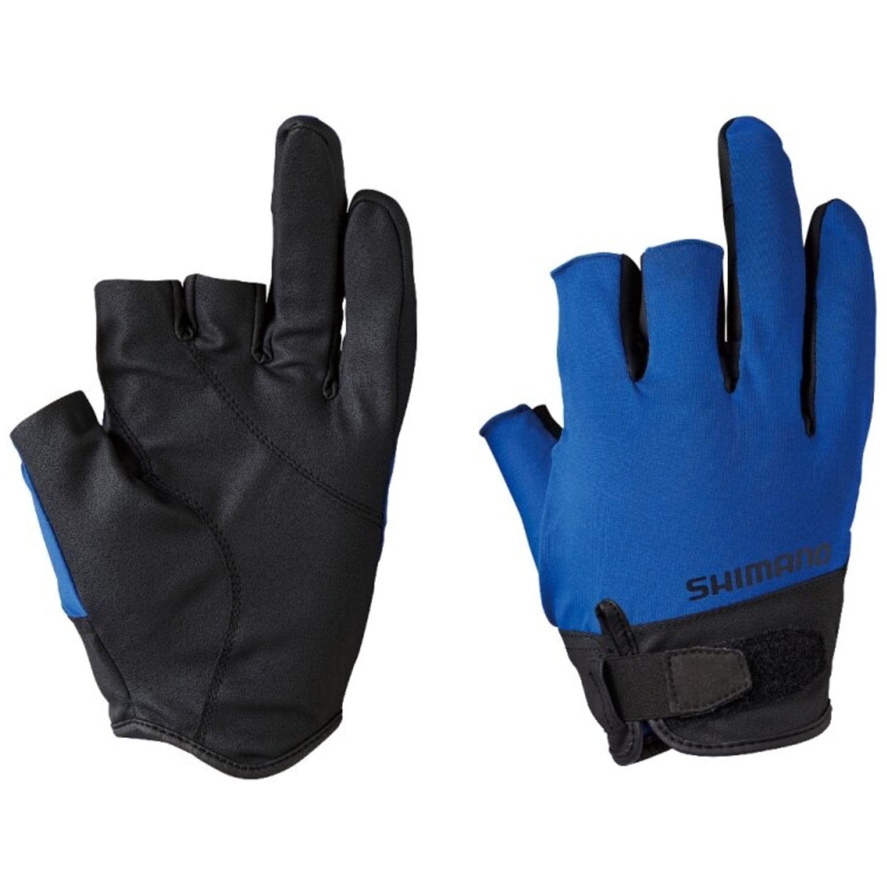 

Shimano Basic XL Gloves, 3-Piece Cut, GL-008V, Blue, синий