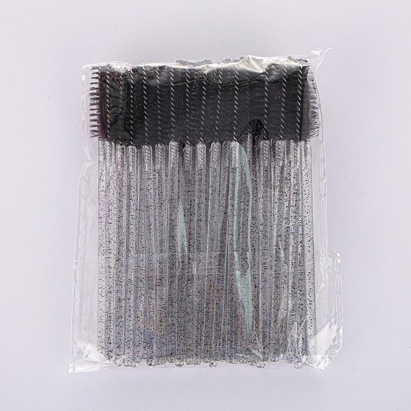 Crystal Rod Eyelash & Eyebrow Spiral Brush - Disposable Beauty Tool for False Lashes & Grooming