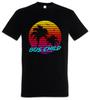 Camiseta Infantil Anos 80 Sintetizador de Áudio LFO Onda Sonora Electro Sampler DJ MC Diversão