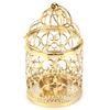 Candle Lanterns Birdcage Shape Electroplated Gold Retro Ornaments for European Style