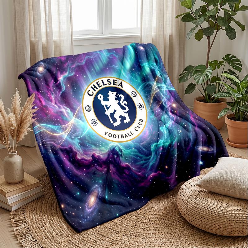 Chelsea FC Theme blanket Soft Flannel Blanket Plush Throw Blanket Cozy Sofa Bed Blanket for Home Decor