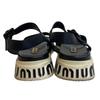 MIUMIU logo Satin With Strap Sports Sandals Sandals black Satin Women Used