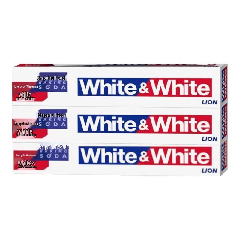 LION White&White Grapefruit Baking Soda Whitening Toothpaste