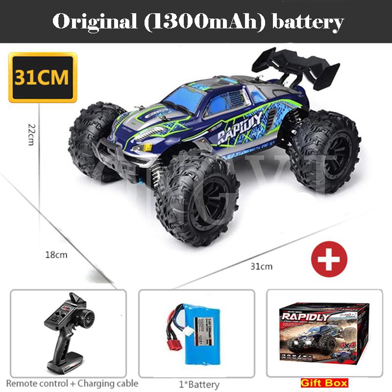 

16101 1:16 50KM/H or 80KM/h 4WD RC Car With LED Light 2.4G Remote Control Cars High Speed Drift Monster Truck for Kids Toy