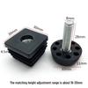 M8 Adjustable Table Leg Foot Pad with Height Adjustment Screw