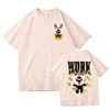 Work Rabbit  Cartoon Printing T-shirts ATEEZ Korean Style Punk Band Tee-shirt Short Sleeve Cotton Comfortable Tshirt Women Girls