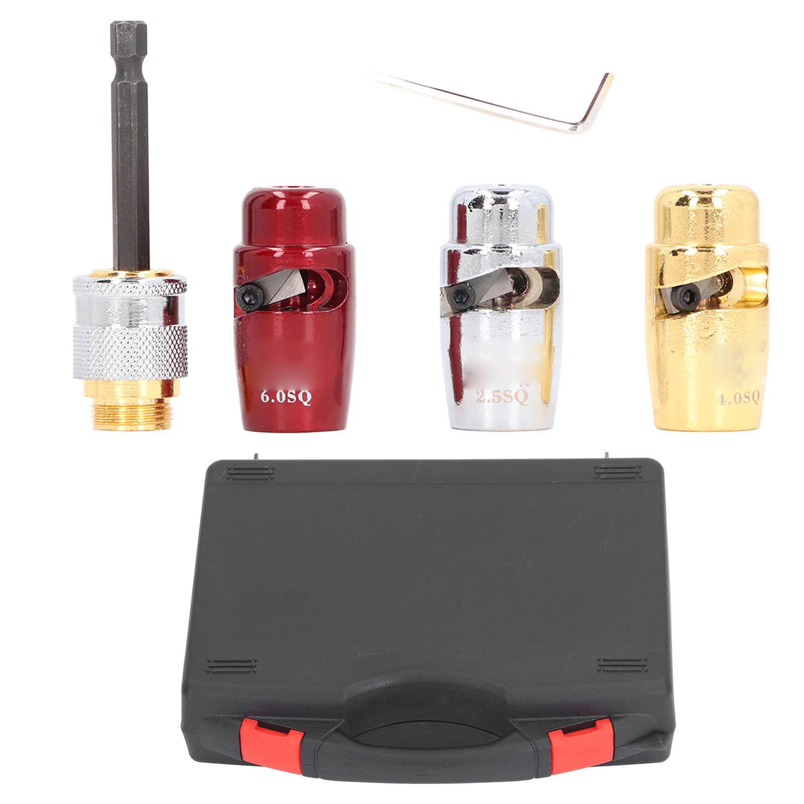 

3 Pcs Electrician Wire Stripper Fast Wire Stripping Tool with 1/4in Shank Adapter for Electric Hand Drill Use разноцветный