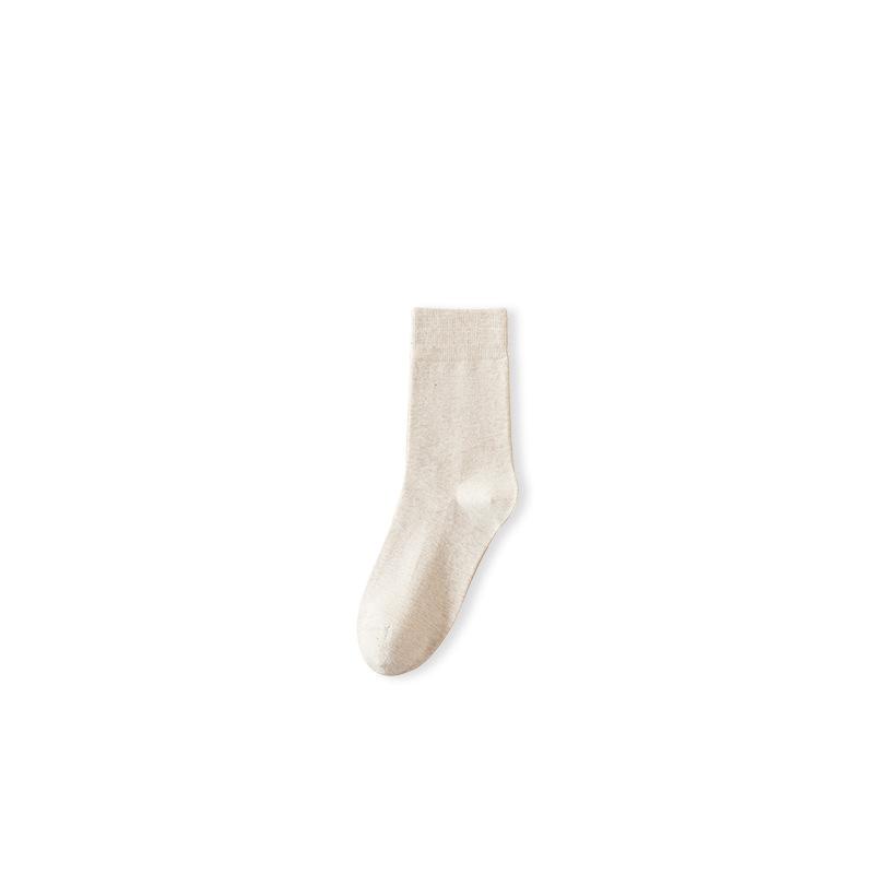 Female Spring and Summer Cotton Anti Bacterial Breathable Sweat Absorption In The Tube Pile Socks