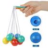 1 PCS Old Style Toy Click Clapping Ball Collision Racket Handball Pressure Relief Ball Professional Clapping Ball ZPG