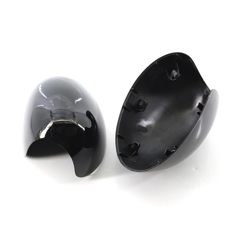 1 Pair Door Side Wing Mirror Cover Rearview Mirror Cap Gloss Black Left Right for Mini R55 R56 R57 R58 R59 R60 R61 Clip-on