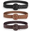 Round Retro Belt Hollow Out Bohemian Style Waistband Casual Weave Belt  Jeans Decorative