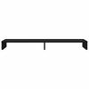Dual Monitor Stand Black Oak Effect 100 X 27 X 10 Cm Engineered Wood