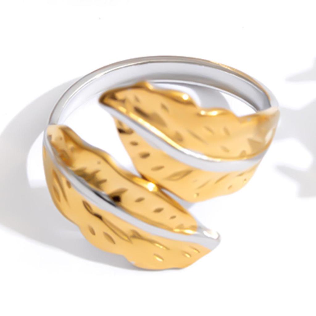 Gold Snake & Star Stainless Steel Adjustable Ring Set (9 Pieces)