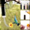 Hummingbird Feeder Tube And Stopper Single/Double Head Floral Tip Hummingbird Water Feeding Tube Replacement Parts for Making Your Own Birds Feeder