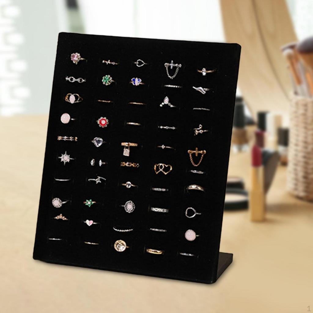 Jewelry Organizer Rings Display Stand Holder Showcase Tray for Dresser