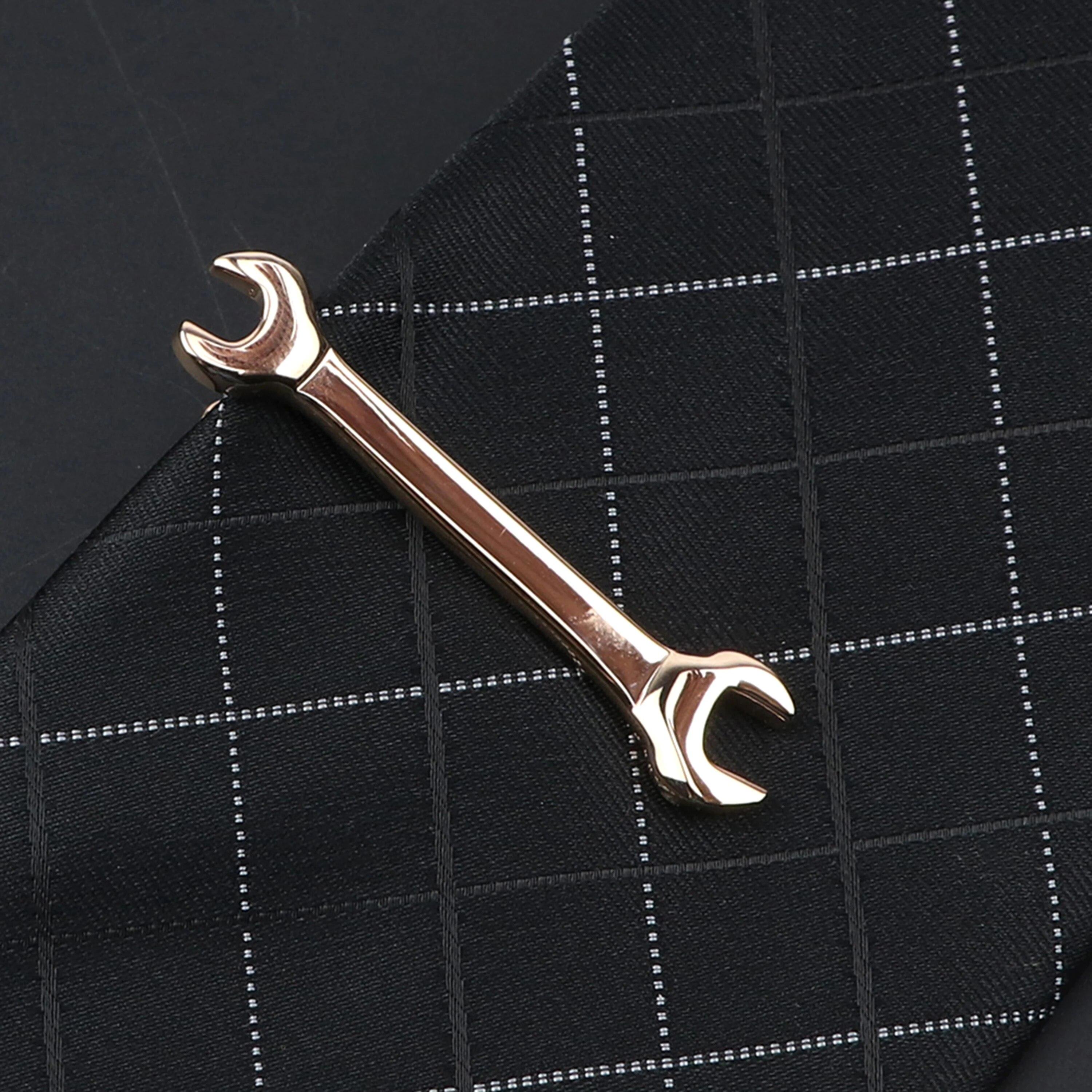 Мужская уникальная свадебная застежка для галстука — фото 4