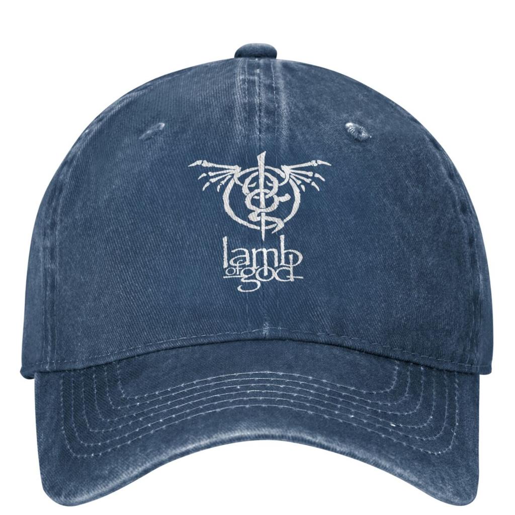 Lamb Of God Baseballkappe Heavy Mental Band Damen Herren Sonnenschutz Trucker Dad Hat Sommer Trendig Outdoor Sport Baseballkappen