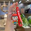 Christmas Key Pendant PVC Cute Three-dimensional Doll Rab Lamb Keychain