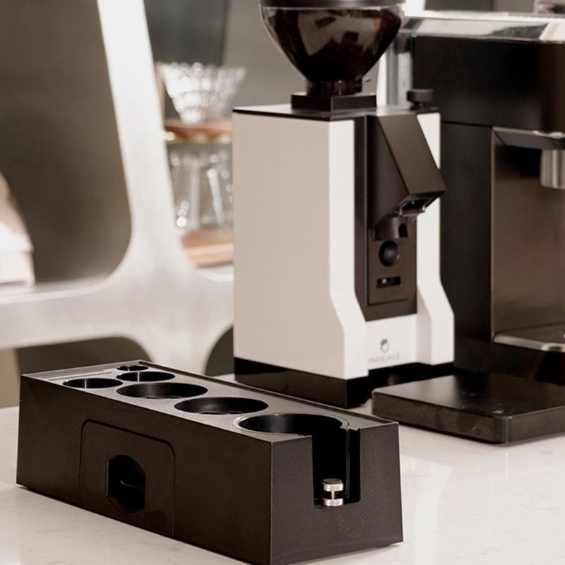 ABS Coffee Portafilter Rack Distributor Holder Convenient Espresso Tamper Mat Stand with Drawer Coffee Accessories