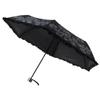 FAUCHON Folding Parasol Monotone Ange Black (with Pouch) 001266-0001-02