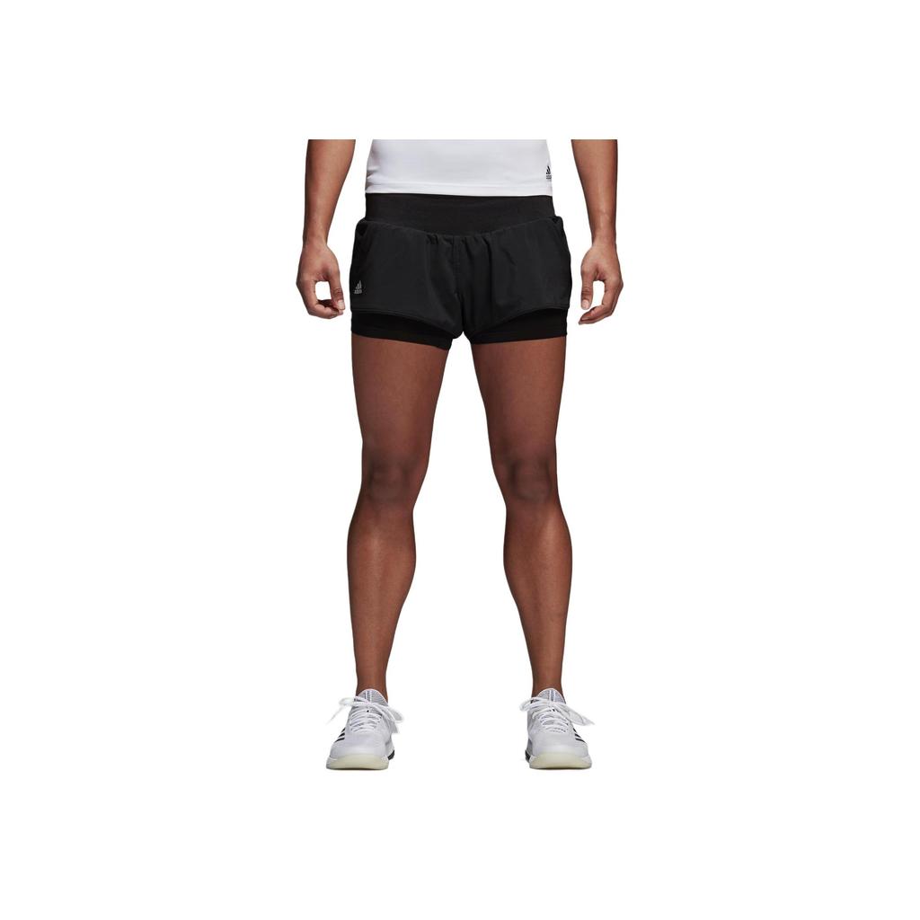 Adidas Advantage Comfortable Stylish Moisture-Wicking Sports Shorts Women Shorts Black BK0647