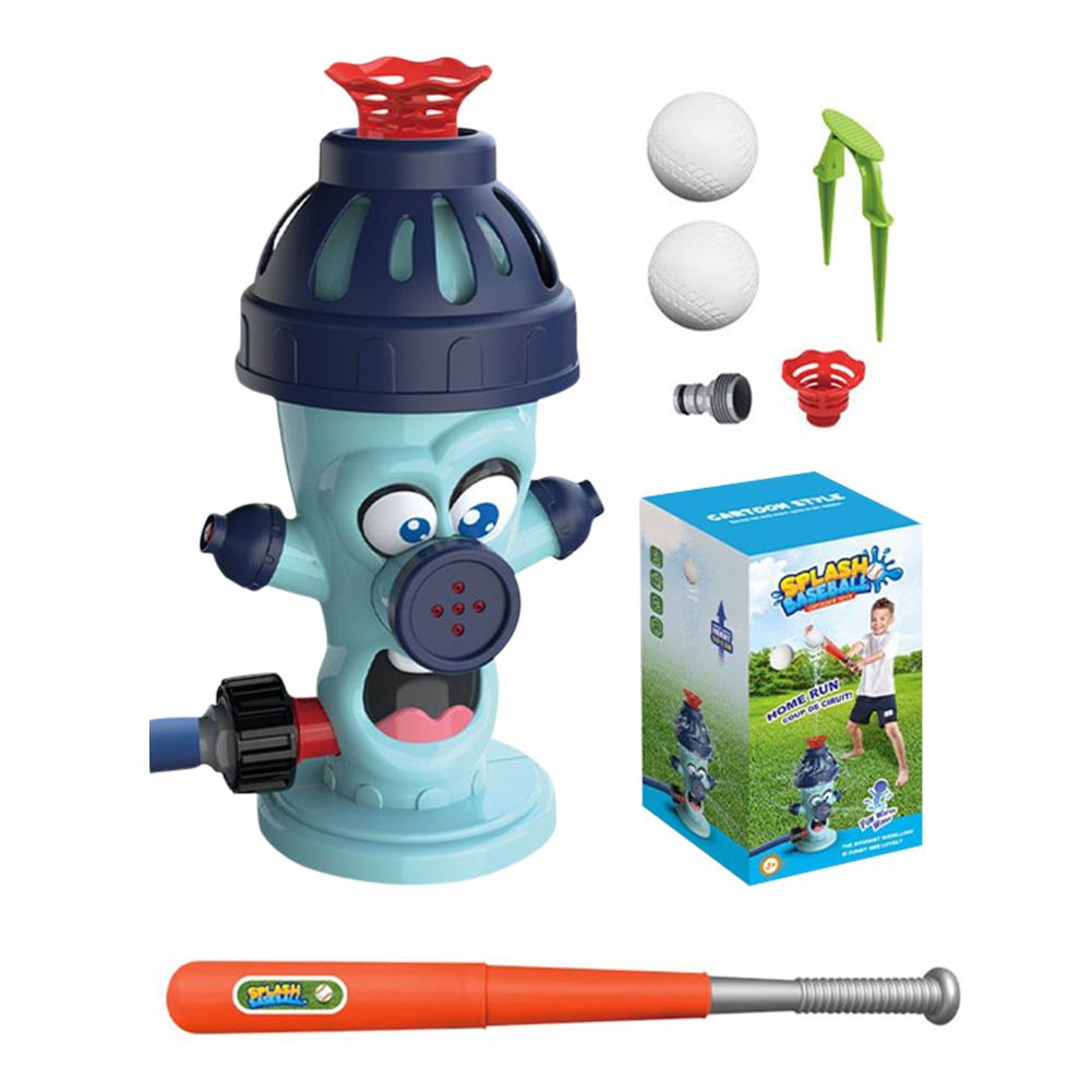 Cute Fire Water Sprinkler Baseball Toy Summer Garden Lawns Water Toys for Boys Girls Summer Backyard Lawn Pool Party Fun