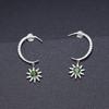 Orecchini pendenti stile lusso leggero romantico francese da designer originale argento s925 intarsiati con pietre preziose orecchini con ametista naturale