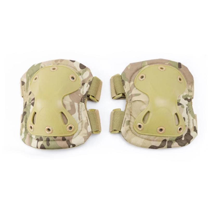 Taktische Schutzausrüstung für den Außenbereich, 4er-Set, Knieschützer, Ellenbogenschützer für den Outdoor-Radsport, Bergsteigen und Wandern, Schutzsport