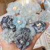 10Pcs/Set Mix Fabric Flowers Simulation Flower Head Decoration Flowers For DIY Accessories