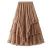 Women's Mesh Cake Skirt Puff Cake Skirt Half Body Skirt Multi Level Yarn Skirt