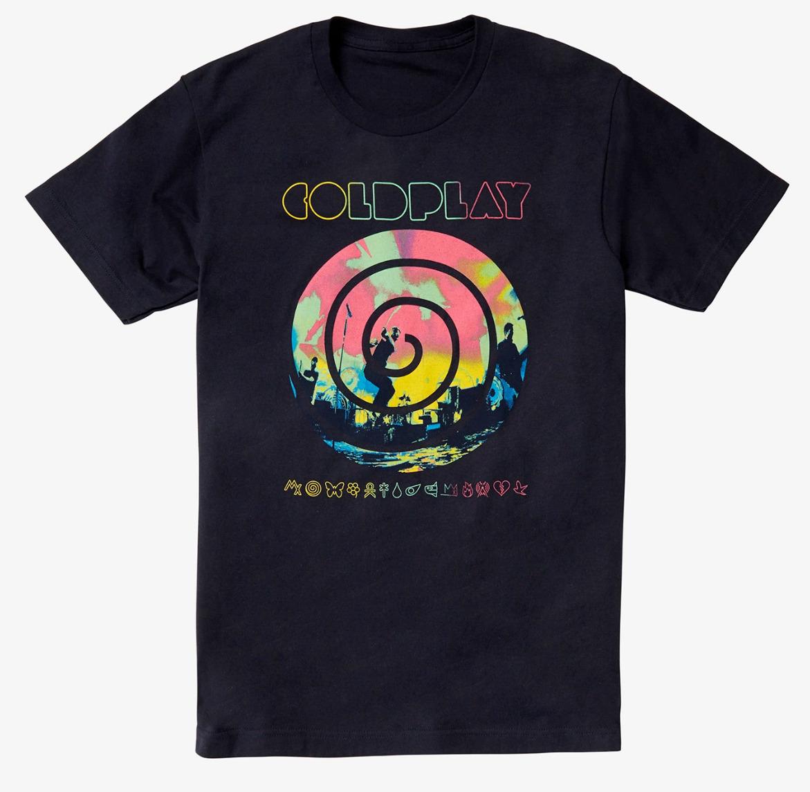 

Coldplay Head Full Of Dreams Swirl T Shirt Navy Summer Men Polyester T-Shirt Graphic Tees Tshirt Tops
