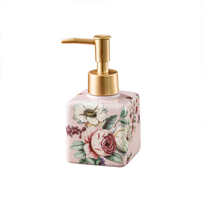 American ceramic hand sanitizer bottle bathroom homestay hotel shower gel empty bottle separate bottle press  dispenser
