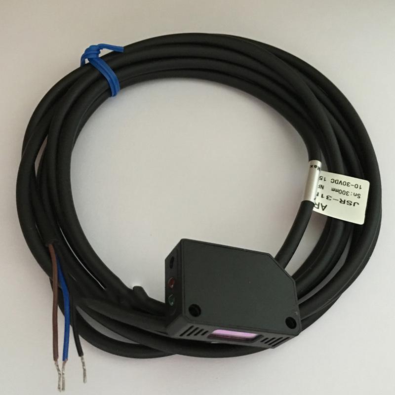 Square Laser Diffuse Reflection Photoelectric Switch Infrared Sensing Distance 200-300MM PNP Visible Light Normally Open