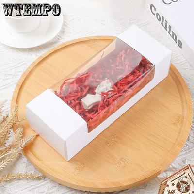 WTEMPO White Clear Window Gift Boxes Creative DIY Small Items Packaging Boxes Foldable Presents Display Boxes for Birthday Wedding