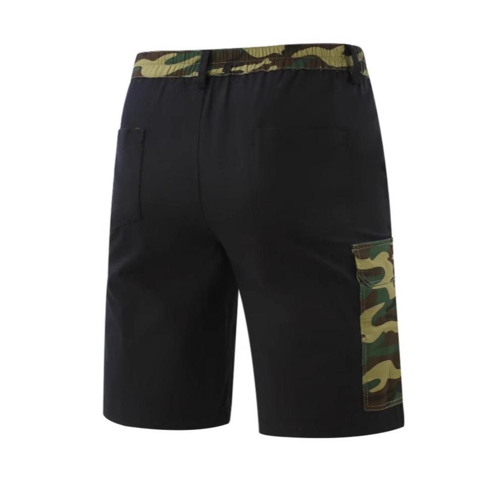 2025 New Men's Outdoor Beach Leisure Multi-pocket Camouflage Patchwork Shorts Fashion Men's Holiday Beach Shorts