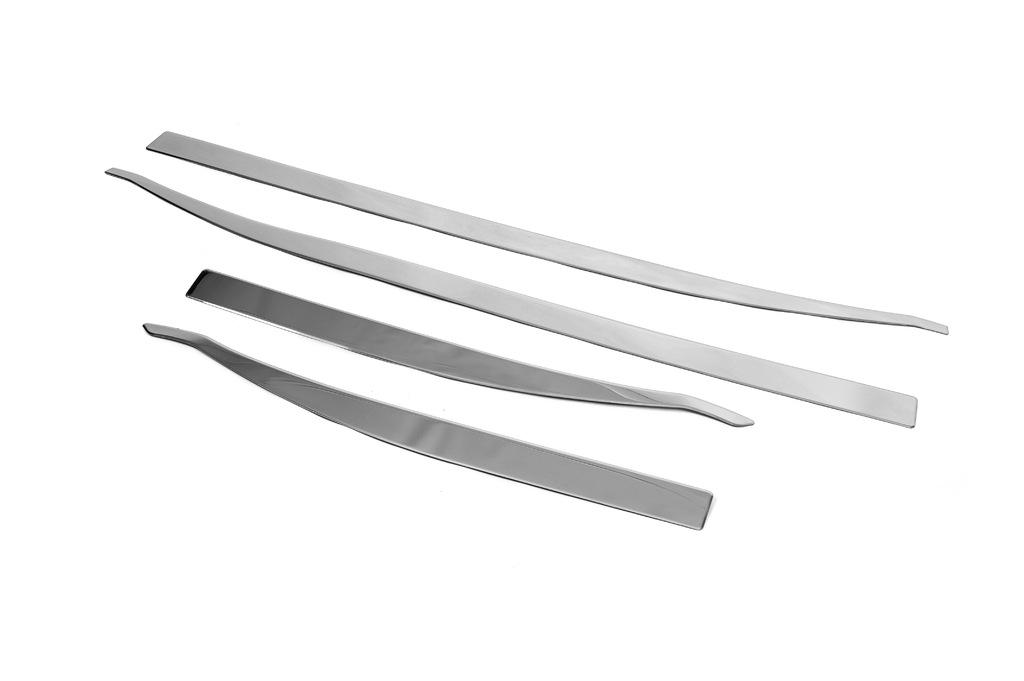 Молдинг дверной (4 шт, нерж) Carmos - Турецкая сталь для Jeep Renegade