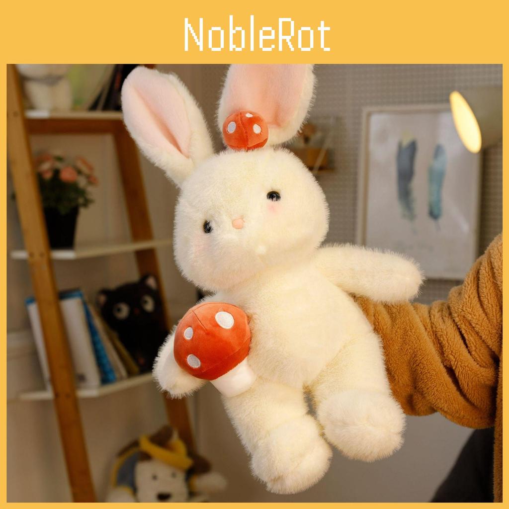 Mushroom Bunny Plush Rabbit Doll White Stuffed Animal Birthday Gift Decoration
