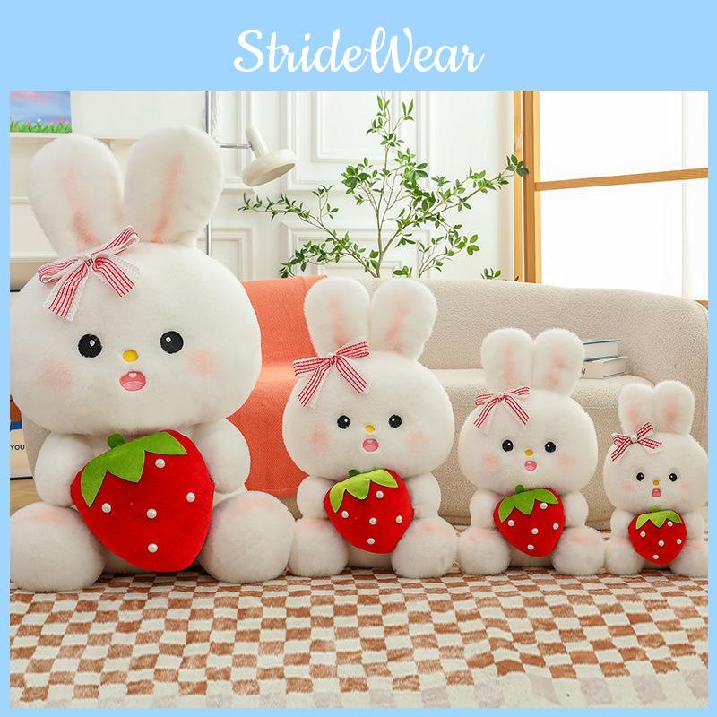 Adorable Bunny Strawberry Plush Toy Cute Ornaments And Pillow Gift Girls For