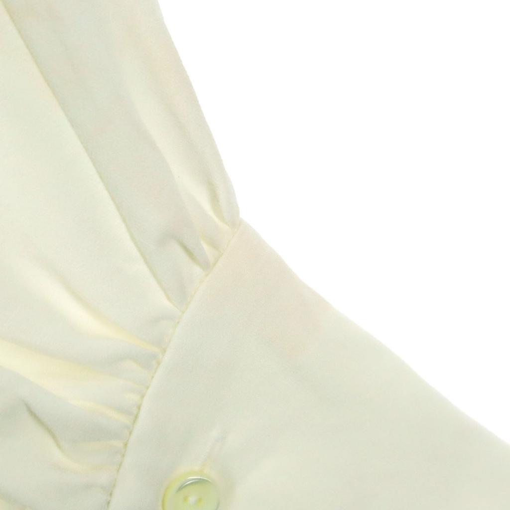 VERMEIL Par Iena Made In Japan Long Sleeve Back Satin Cape Blouse F White Women Used