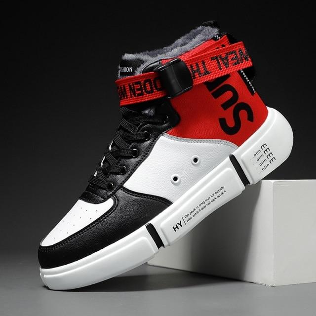 

Новые трендовые мужские повседневные кроссовки, зимние мужские хлопковые туфли, плюшевые теплые мужские повседневные туфли, модные удобные мужские вулканизированные туфли 44