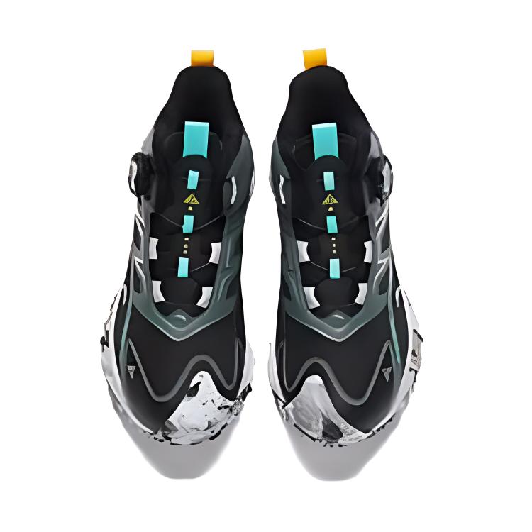 Anta Comfortable Non-Slip Mid-Top Outdoor Shoes Kids Shoes Black Gray 312346907-1
