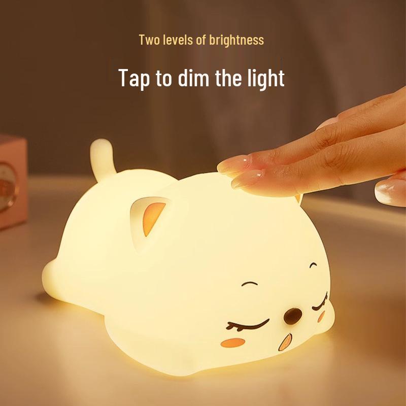 Soft Silicone LED Night Light for Eye Protection – Perfect for Bedside, Nursing, Sleep, and Decoration