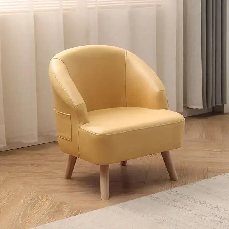 Small Leisure Single Sofa Chair Living Room and Bedroom Seat Balcony Reception Chair Hotel Lounge Chair Cozy Guest Seating