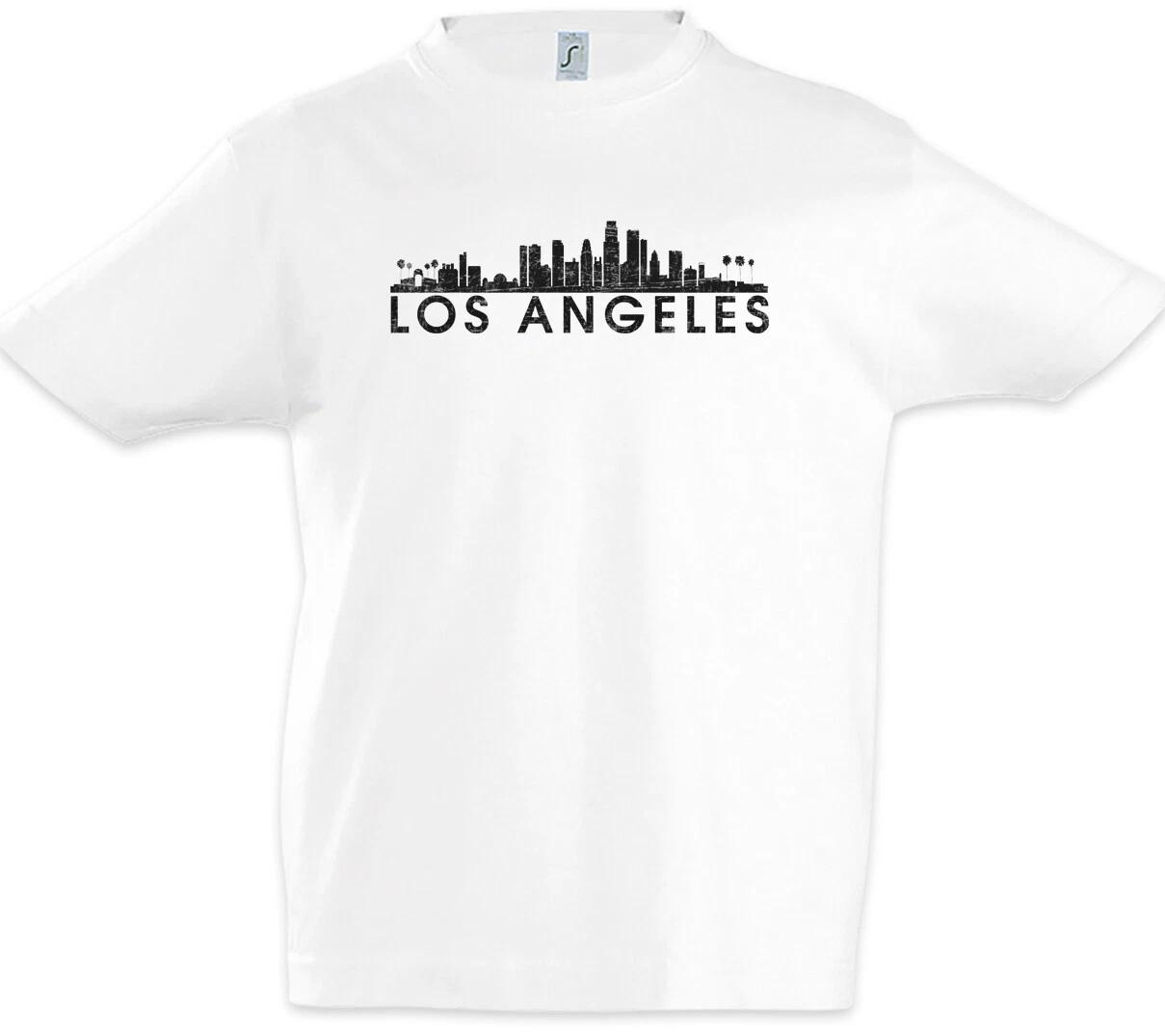 Skyline Los Angeles Kids Boys kids boys T-Shirt City Fun United States USA US Flag 160