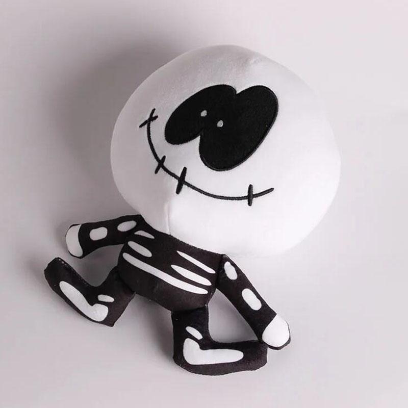 25cm Friday Night Funkin' Pluche Speelgoed Spooky Month Skid En Pump Zachte Knuffel Halloween Cadeau Spelpersonage