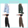 Streetwear Freizeithose Mit Elastischem Bund Für Damen 2025 Sommer Lockerer Schnitt Baumwollmischung