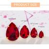 50pcs Set Shining Multicolor Water Drop Rhinestone DIY Craft Mixed Claw Drill Buckle Crystal Buckle Wedding Dresses