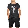 Tuxedo Necktie Suit Kids T Shirt