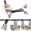 Wiring Harness with 2 Volume, 1 Tone, and 1 Jack for Electric Guitar Bass, 3 Way Switch for Electirc Guitar Bass Guitar Wiring Harness